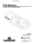 Land Pride FM4088 Lawn Mower User Manual
