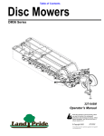 Land Pride DM36 Series Lawn Mower User Manual
