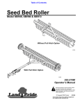 Land Pride 322-215M Spreader User Manual