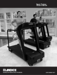 Landice Finest Treadmills Treadmill User Manual