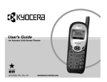 Kyocera 2100 Series Cell Phone User Manual