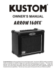 Kustom Arrow 16DFX Stereo Amplifier User Manual