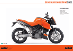 KTM 990s Motorcycle User Manual