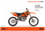 KTM 400 EXC RACING Motorcycle User Manual