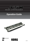 Korg SP-170 Electronic Keyboard User Manual