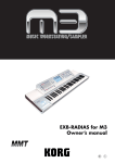 Korg M3 Musical Instrument User Manual