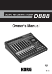 Korg D888 Musical Instrument User Manual