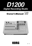 Korg D1200 Musical Instrument User Manual