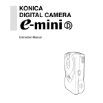 Konica Minolta e-mini Digital Camera User Manual
