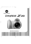 Konica Minolta DIMAGE-Z20 Digital Camera User Manual