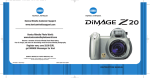 Konica Minolta DiMAGE Z20 Digital Camera User Manual
