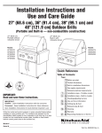 KitchenAid KBGN292 Gas Grill User Manual