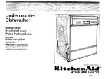 KitchenAid 97415 14 Dishwasher User Manual