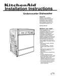 KitchenAid 9741159 Dishwasher User Manual
