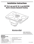 KitchenAid 8285364 Cooktop User Manual