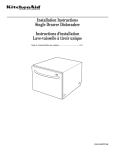 KitchenAid 528534 Dishwasher User Manual