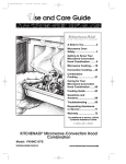 KitchenAid 3828W5A0969 Microwave Oven User Manual