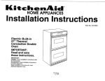 KitchenAid 3187360 Convection Oven User Manual