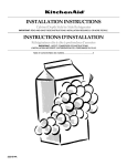 KitchenAid 2200139A Refrigerator User Manual