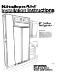 KitchenAid 2000495 Refrigerator User Manual