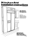 KitchenAid 2000491 Refrigerator User Manual