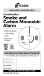 Kidde KN-COSM-B Carbon Monoxide Alarm User Manual