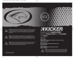 Kicker 07 WX 10000-1 Speaker User Manual