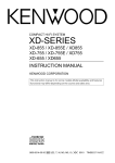 Kenwood XD-755E Stereo System User Manual