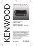 Kenwood TM-D710E Stereo System User Manual