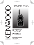 Kenwood TK-3230 Two-Way Radio User Manual