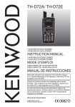 Kenwood TH-D72E Marine Radio User Manual