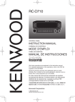 Kenwood NXR-700 Two-Way Radio User Manual