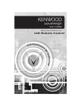 Kenwood LCD Remote Control Universal Remote User Manual