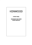 Kenwood KVWA146SL Washer User Manual