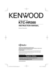 Kenwood KTC-HR300 Car Stereo System User Manual