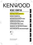 Kenwood KSC-SW10 Speaker User Manual