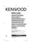 Kenwood KSC-310CCS Car Speaker User Manual