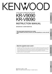 Kenwood KR-V8090 Stereo Receiver User Manual