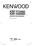 Kenwood KRF-V6200D Stereo System User Manual