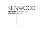 Kenwood KRC-365L Car Stereo System User Manual