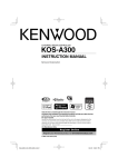 Kenwood KOS-A300 Stereo Receiver User Manual