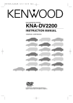 Kenwood KNA-DV2200 GPS Receiver User Manual