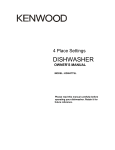 Kenwood KDW4TTSL Dishwasher User Manual