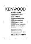 Kenwood KDV-S250P Car Stereo System User Manual