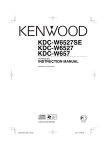 Kenwood KDC-W534Y CD Player User Manual