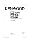 Kenwood KDC-W241 CD Player User Manual