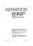 Kenwood KDC-MPV8025 Car Stereo System User Manual