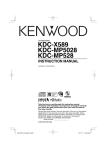 Kenwood KDC-MP528 Car Stereo System User Manual
