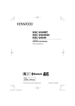 Kenwood KDC-MP4036U Car Stereo System User Manual