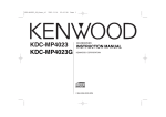 Kenwood KDC-MP4023G CD Player User Manual